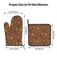 thumbnail image 3 of Vsdgher Cute Armadillos Oven Mitts and Pot Holders 2 pcs Set,High Heat Resistant Kitchen Oven Glove for Baking and Cooking, 3 of 7