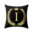 thumbnail image 1 of Awdenio Pillow Cover Black and Gold Letter Pillowcase Sofa Cushion Cover Home Decor, 1 of 1