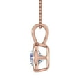 thumbnail image 2 of 1 Carat Diamond Solitaire Pendant Necklace in 14K Rose Gold - IGI Certified (Included Silver Chain), 2 of 4