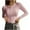 Womens Clothing Pink, variant on Womens Slimming Fit Basic T-Shirts, Long Sleeve Shirts for Women Fall Casual Solid Color Cropped Button Up Scoop Neck Tshirts Tops