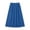Blue, variant on Midi Vacation Skirts for Women Boho Peasant Flowing Skirt with Elastic Waist and Tiered Hem for Vacation