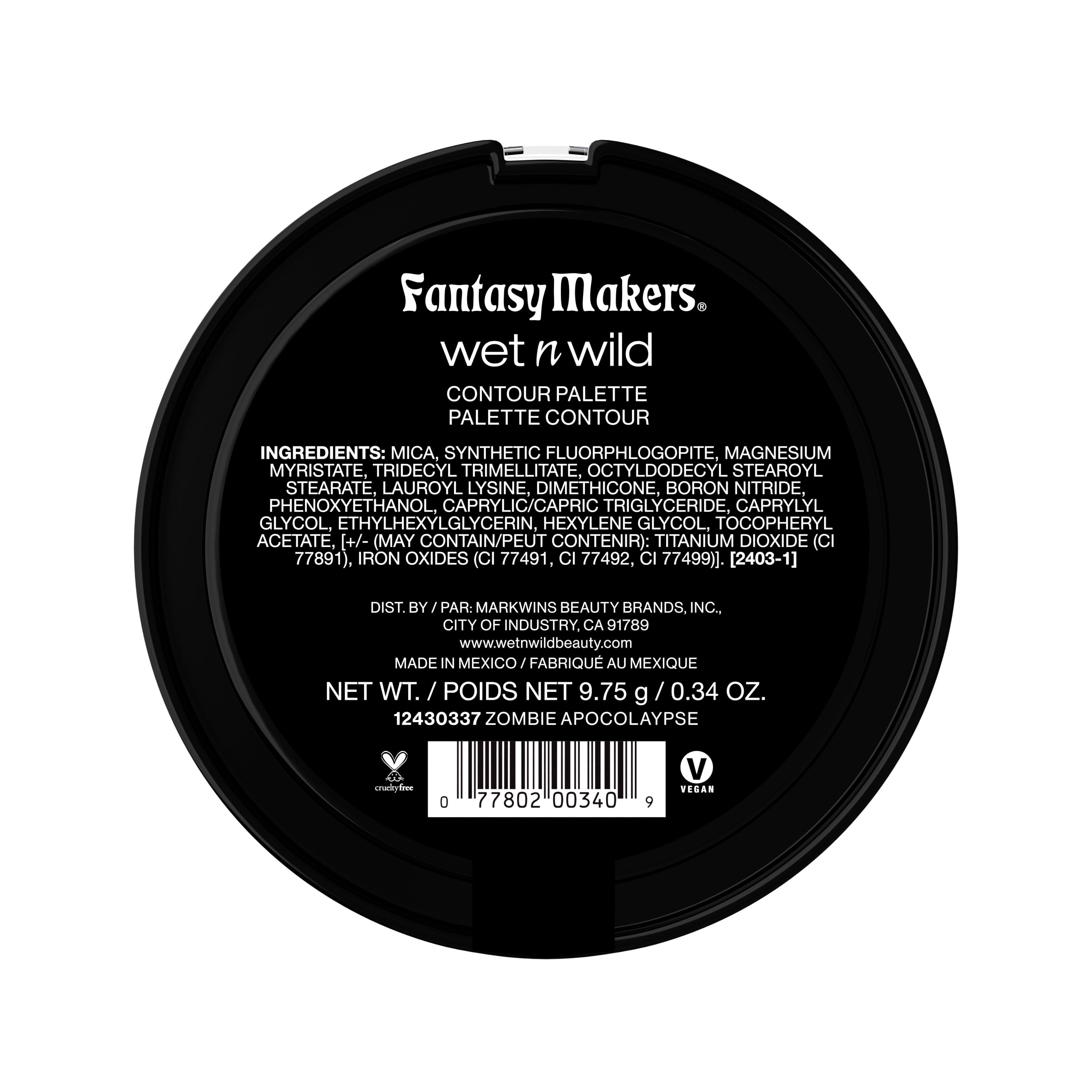 Wet N Wild Fantasy MakersContour Palette in Zombie Apocolaypse - 0.34 oz.