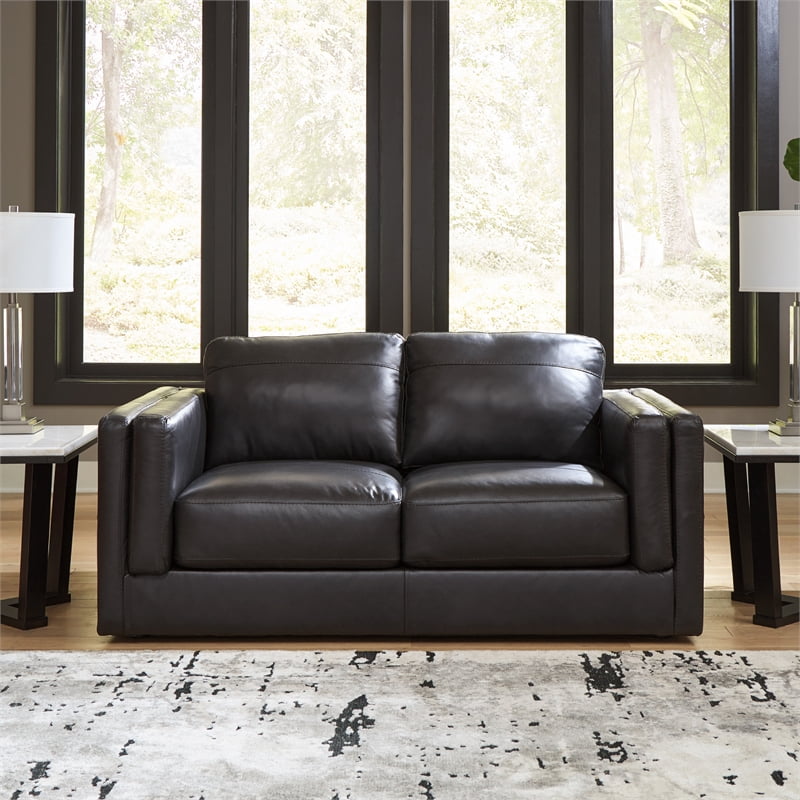 Signature Design by Ashley Amiata Onyx Loveseat
