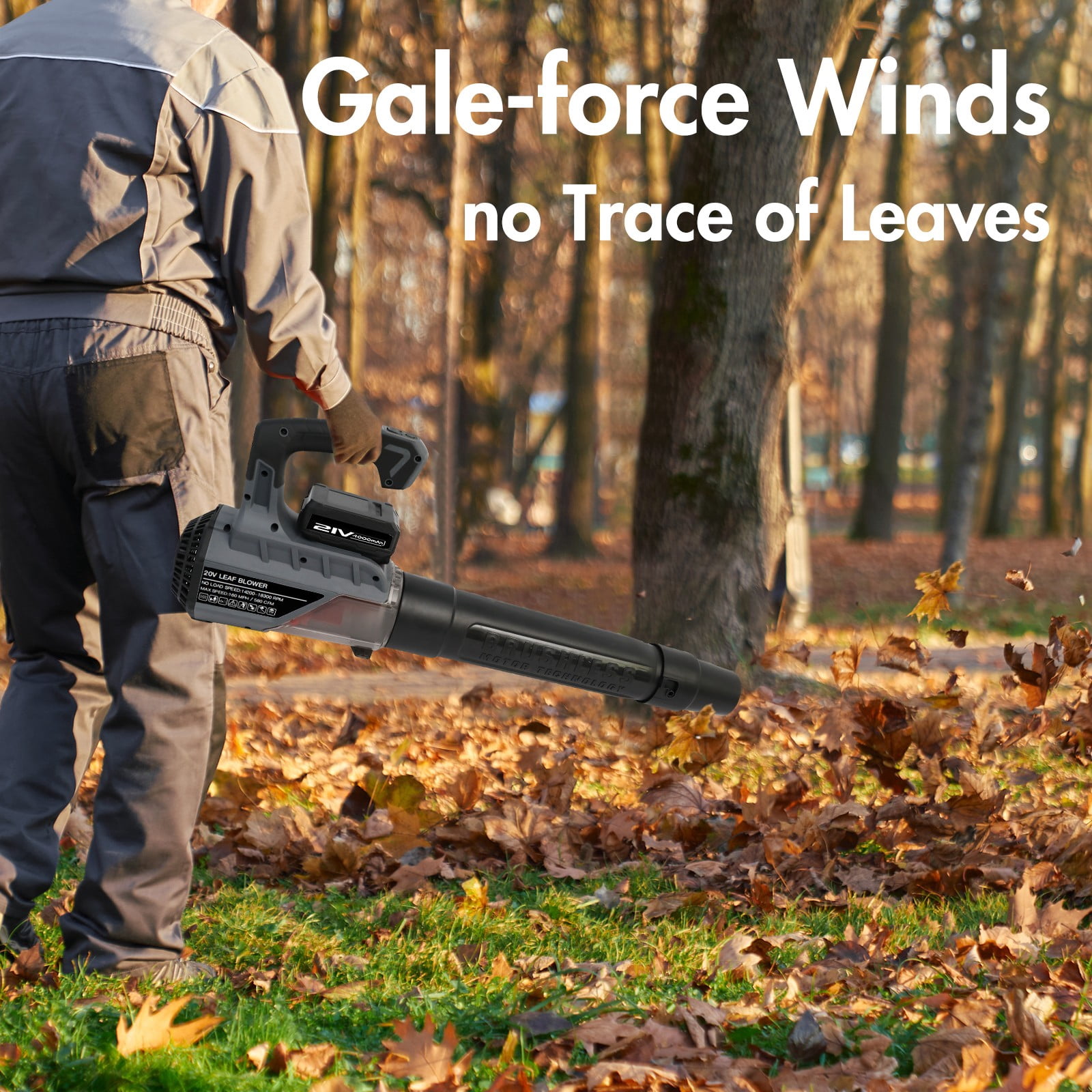 Conhome 21V Brushless Cordless Electric Blowe,180MPH 650 CFM Handheld Leaf Blower, 2 x 4.0Ah 21V Batteries and Fast Charger, for Fall Leaf, Lawn/Garden Care, Snow, Debris, Dust