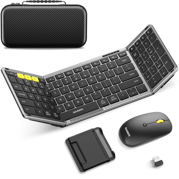 Combo de teclado y ratón Samsers Bluetooth plegable