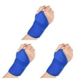 thumbnail image 2 of Baohd Réglable Bracelet Gym Formation Poignet Ficelle Fractures Bande Entorse Compression Auto-Adhésif Bretelles Fitness Yoga Bleu 3PCS, 2 of 6