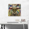 thumbnail image 2 of ARTCANVAS Havana Brown Cat Breed Yellow Canvas Art Print - Size: 18" x 18" (0.75" Deep), 2 of 9