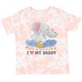 thumbnail image 3 of Inktastic I Love My Daddy Cute Elephants with Moon and Stars Boys or Girls Toddler T-Shirt, 3 of 5