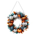 thumbnail image 1 of HUASHENG Halloween Bat Pumpkin 2D Acrylic Pendant Window Decoration Porch Hanging Decoration Props, 1 of 9