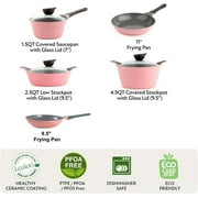 Neoflam Eela 8-Piece Nonstick Cast Aluminum Cookware Set with Lid