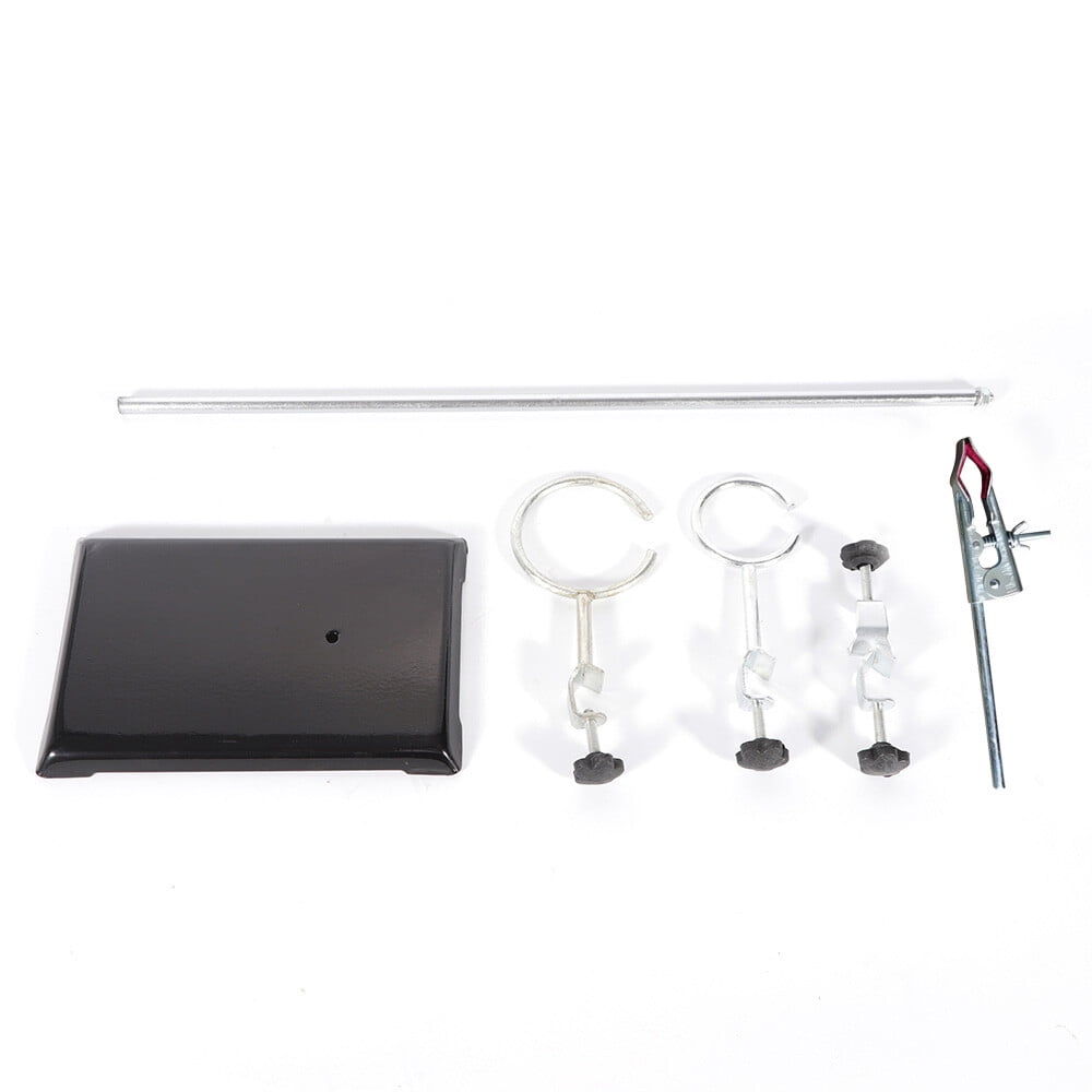 Laboratory Distilling Apparatus Stands Support Clamp Flask Retort Fixing Kit