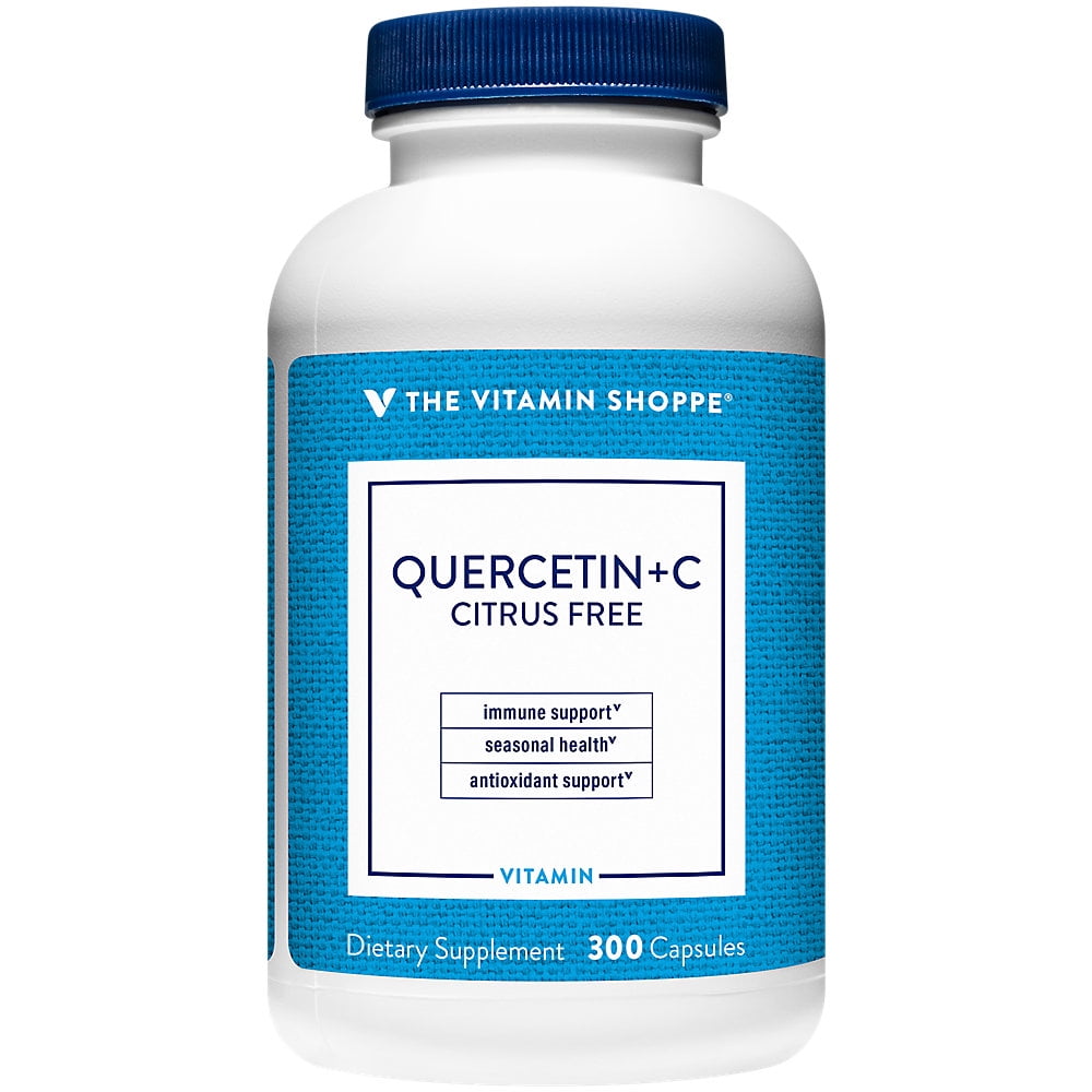 The Vitamin Shoppe Quercetin + Vitamin C, Citrus Free, Antioxidant that