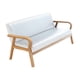 thumbnail image 1 of Sofá cama,Sofá Sofá Sofá de 3 plazas Muebles de salón,Sofá con reposabrazos Sofá salón moderno de madera,Loveseat Sofá Apartamento Oficina en casa,Sofá de ocio interior Cuero PU, 1 of 8