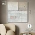 thumbnail image 5 of Worn Patinas Canvas Minimalist Abstract by Art Remedy, Silver Frame, 40" x 40", 5 of 7