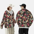 thumbnail image 4 of Gaeub Many Kind Of Flowers Men's and Women's UPF 50+ Long-Sleeved Sun Protection Clothing, Fishing Shirt Long Sleeve Zip-Small, 4 of 7