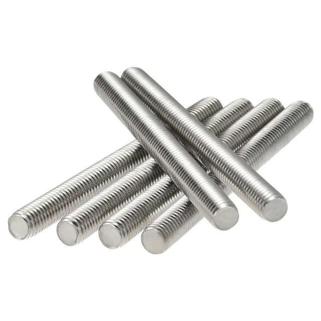 Unique Bargains M8 x 90mm 304 Stainless Steel Fully Threaded Rod Right Hand Threads 6 Pack