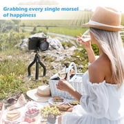 Acuvar 6.5 Inch Bendable Tripod for Small Digital Cameras Compact Flexible Tripod Stand for iPhone Android Smartphones Vlogging Photography Video Recording Travel Compatible with DSLR Cameras
