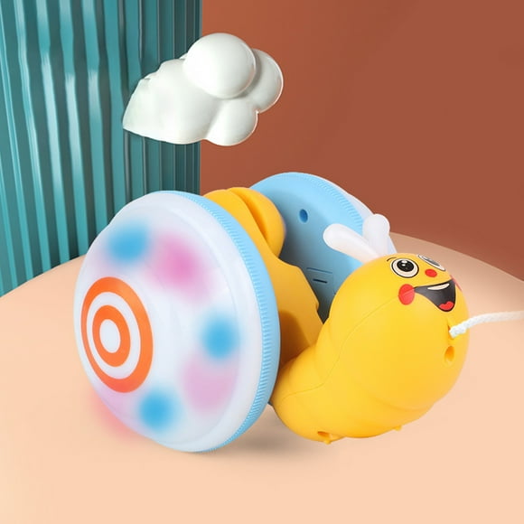 IBaodan Kids Toy Deals Clearance Leashing Rope Snail Baby Toddler Toy Learning Toys For Toddlers Baby Walker With Light And Music Kids Gifts