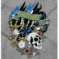 thumbnail image 2 of Live Fast Eagle Skull Dice Tattoo Crewneck T Shirts Boy Girl Teen Brisco Brands L, 2 of 6