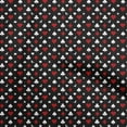 thumbnail image 1 of oneOone Cotton Jersey Black Fabric Poker Card Dress Material Fabric Print Fabric By The Yard 58 Inch Wide, 1 of 5