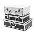 thumbnail image 2 of Boîte à Outils Instrument Valise Équipement de Sécurité Boîte à Outils Portable Organisateur de Rangement avec Poignée Compartiments Résistants aux Chocs Noir, 2 of 6