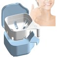 thumbnail image 1 of RV Caja para dentaduras postizas alveolares de doble capa: juego de dentaduras postizas sanitarias de doble propósito para almacenar y remojar protectores, aparatos ortopédicos e instrumentos dentales, 1 of 5