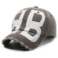 thumbnail image 2 of ibiyuan Men's Baseball Caps Hats for Women Unisex Baseball Cap Adjustable Letter Print Casual Sport Hat for Outdoor Activities and Daily Comfort, 2 of 3
