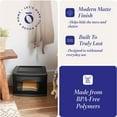 thumbnail image 3 of Homz Plastic 1 Drawer Medium Storage Cart, Black Frame with Smoke Drawer, 2 Pack, 3 of 10
