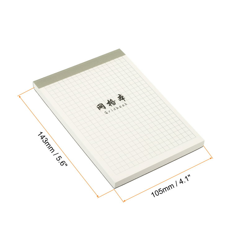 4x6 Writing Pad Grid Notebook Legal Pad Scratch Pad w 70 Sheets