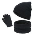thumbnail image 2 of Comfortable Winter Set Stretchy Knit Hat Scarf Gloves Unisex Design for Head and Hand Sizes Scarf a Hat Gloves, 2 of 4