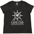thumbnail image 3 of Inktastic Cape Cod Massachusetts Nautical Women's Plus Size T-Shirt, 3 of 5