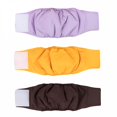 thumbnail image 3 of TELOLY Dog Diapers for Male Dogs 1 Pc Washable Super Absorbent Puppy Belly Bands Reusable Pet Nappies Comfortable Wraps Sanitary Pants for Small Medium Large Dogs (Grey), 3 of 7
