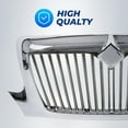 thumbnail image 3 of TORQUE Replacement Chrome Grill Grille for 2002-2019 International Durastar 4100 4200 4300 4400 (TR040), 3 of 4