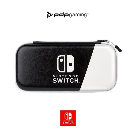 PDP Gaming Slim Deluxe Travel Case: Black & White, Switch Dlx Case Black/White