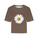 thumbnail image 2 of Camisetas Sobredimensionadas para Mujeres Gota Hombro Cuello Redondo Cultivo Top de Entrenamiento, Blusa de Verano Casual para Diario Y Fitness, 2 of 5