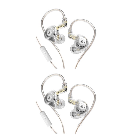 Injueey Auriculares con cable KZ para correr, trotar, 3,5mm, auriculares desmontables, ordenador portátil, auriculares portátiles, conector Type4 NO4