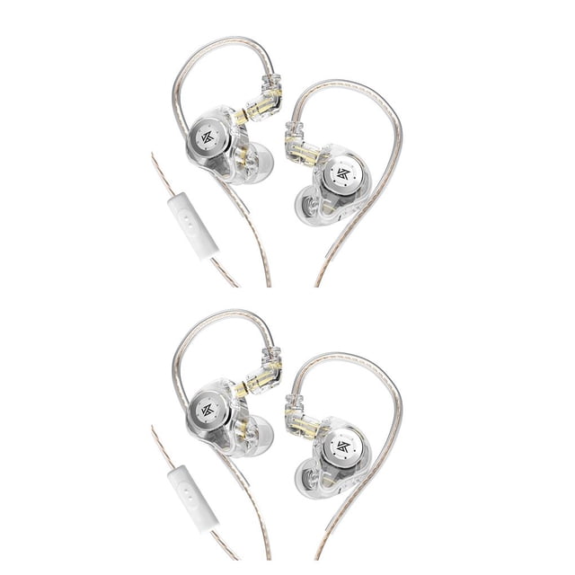 Injueey Auriculares con cable KZ para correr, trotar, 3,5mm, auriculares desmontables, ordenador portátil, auriculares portátiles, conector Type4 NO4