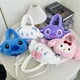 thumbnail image 4 of Nueva llegada de lujo de felpa encanto cartera Kawaii My Melodies Kuromis bolso cruzado lindo monedero Hellos My Kitties bolso de hombro, 4 of 4