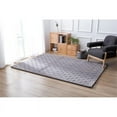 thumbnail image 3 of MDA Home Rabbit Gray Faux Rabbit Fur Area Rug - 5' x 7', 3 of 8