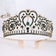 thumbnail image 1 of Zhuge Tiara de boda para novia, diadema de princesa, corona nupcial, joyería para el cabello con diamantes de imitación de cristal, decoración para novia, cumpleaños, graduación, boda (verde), 1 of 5
