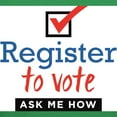 thumbnail image 3 of CafePress - Register To Vote. Ask Me How. T Shirt - Women's V-Neck Dark T-Shirt, 3 of 4