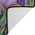 thumbnail image 7 of Wobogo Purple Iris Bathroom Shower Curtain Set with Floor Mat and Hooks Ultra Waterproof Visible Slider Beads, 7 of 7