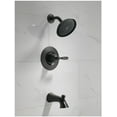 thumbnail image 5 of Delta T14432 Woodhurst Black Round 1 Handle Tub And Shower Trim Package, 5 of 7