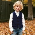 thumbnail image 5 of Tiijoy Toddler Boys Waistcoat Formal Birthday Party Sleeveless Vest for Kids, Sizes 3-4T, 5 of 5
