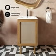thumbnail image 3 of Classe 18" Freestanding Bathroom Vanity in Golden Oak with Sink Top, 3 of 14