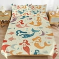 thumbnail image 2 of Ocean Cute Mermaid Bedding Set with Zipper Closure for Girls & Boys, 2 of 6