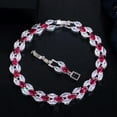 thumbnail image 5 of Fashion Royal Blue Cubic Zircon Crystal Bracelet For Women Jewelry, 5 of 9