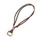 thumbnail image 5 of Collar,Accesorio de moda con colgante de anillo europeo americano,Accesorio de ropa de diseño retro para hombres y mujeres,Collar colgante con cordón de cuero ajustable,Collar Anillo Café, 5 of 8