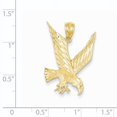 thumbnail image 2 of 14k Yellow Gold Eagle Necklace Charm Pendant Bird, 2 of 6
