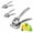 3PC, variant on Lemon Squeezer Stainless Steel Manual Juicer Processor Kitchen Accessories Juice Fruit Pressing Citrus Orange Juicer Lemon Press